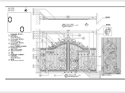 消防门细部 施工图 通用节点