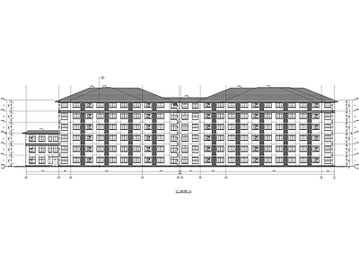 实验初中宿舍楼建筑 施工图