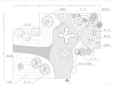 小区屋顶花园景观设计图 施工图