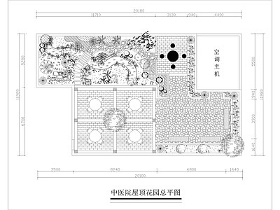 中医院屋顶花园设计 施工图