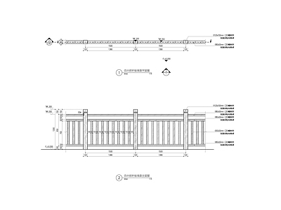 新农村建设秀美乡村仿木栏杆详图 施工图
