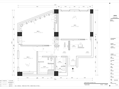 艺术舞蹈中心全套 施工图 艺术馆