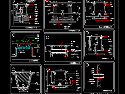 灌溉系统局部安装详图 施工图