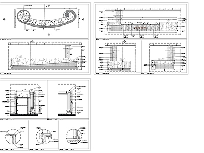大理石 接待前台详图 施工图