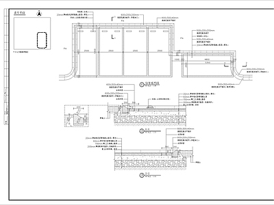 大楼停车场细部 施工图 户外