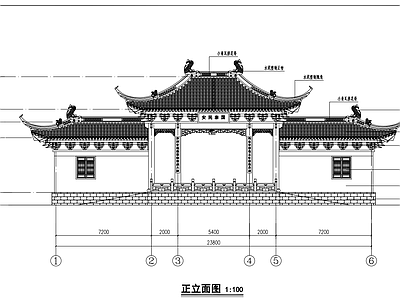 戏台建筑 施工图