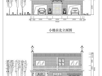 中式别墅建筑 施工图