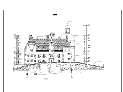 古城堡建筑 施工图
