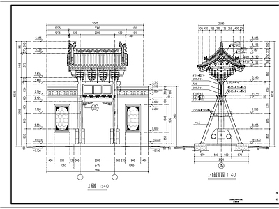 古建筑牌楼 施工图