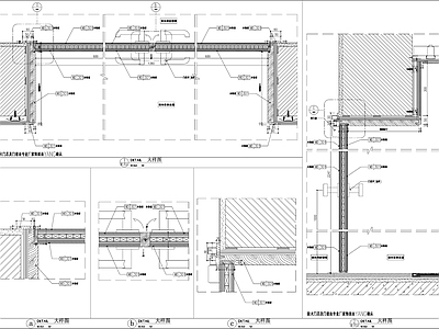 各种门大样图 施工图 通用节点