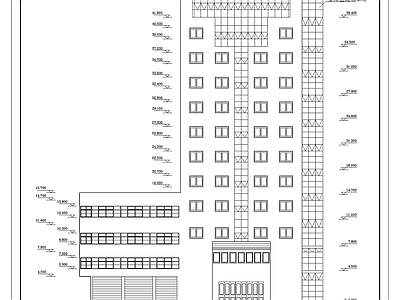 十二层酒店建筑 施工图