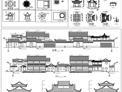 古建筑素材 施工图