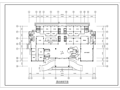 现代二十层酒店建筑 施工图