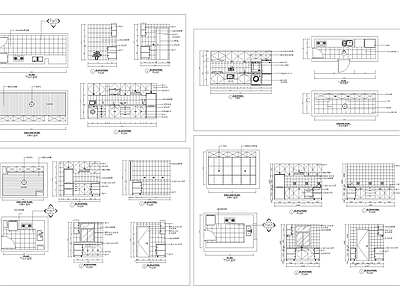厨房立面图合集 施工图