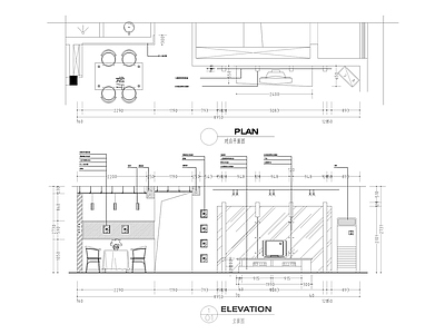 家居客厅立面CAD 施工图