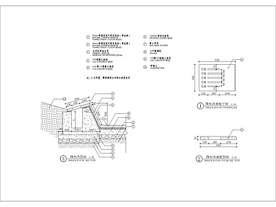 排水沟细部 施工图
