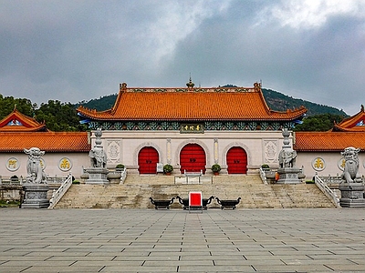 中式古建普陀寺建筑 施工图