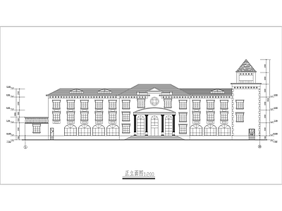 渡假村综合楼建筑 施工图