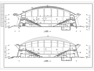 体育馆建筑概念方案 施工图