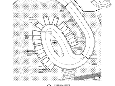 停车场地详图 施工图 户外