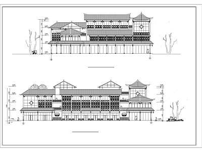 民居客栈建筑 施工图