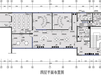 幼儿教育培训中心平面布置图