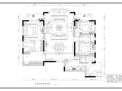 欧式大平层室内全套 施工图