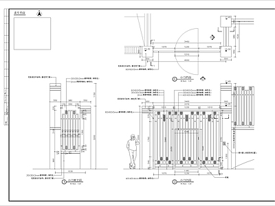 小门细部 施工图 通用节点