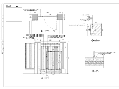 居住区小门细部 施工图 通用节点