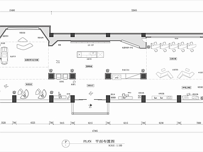 xx电力营业厅平面布置图