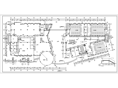 艺术学院图书馆阶梯教室综合楼建筑 施工图