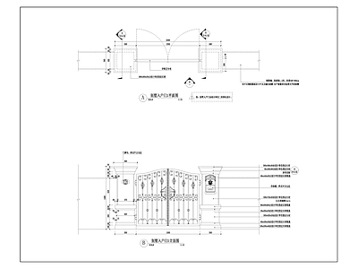 别墅花园入户详图 施工图 通用节点