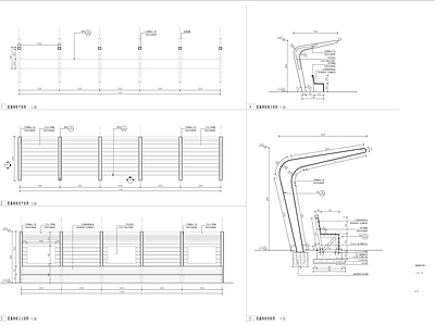 特色廊架详图 施工图