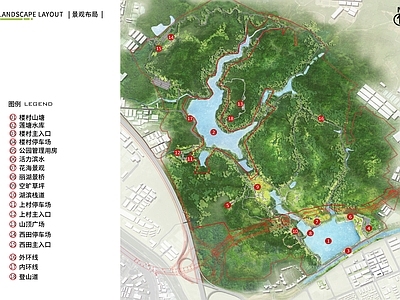 荔湖公园绿化平面布置图