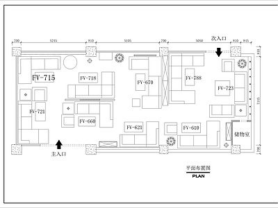 家具专卖店展厅全套 施工图