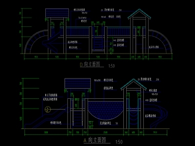 儿童乐园景观 施工图 游乐园