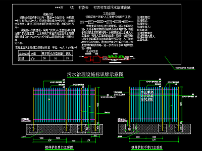 新农村生态污水处理池 施工图