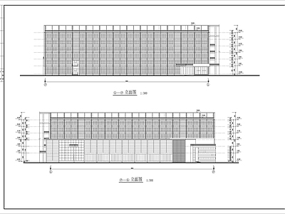 大学人文馆社科楼建筑 施工图