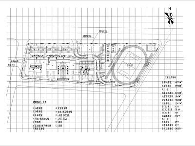 中学学校建筑施工图