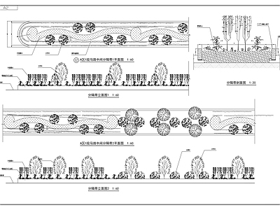 城市道路园林景观 施工图