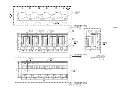 欧式风格水吧台大样 施工图 节点