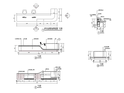 护士站服务台详图 施工图 前台