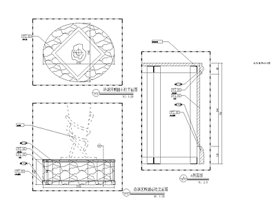 欧式椭圆石柱大样 施工图 建筑通用节点