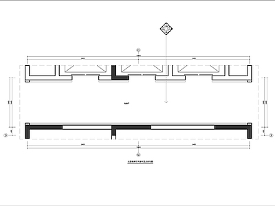 现代电梯厅公共走道 施工图