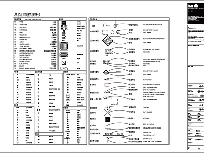 设计总说明图例符号说明 图库