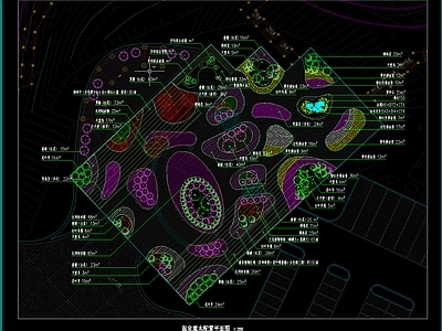 公园旅游植物绿化景观平面图