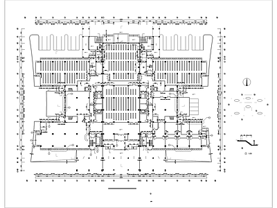 八层大学图书馆建筑 施工图