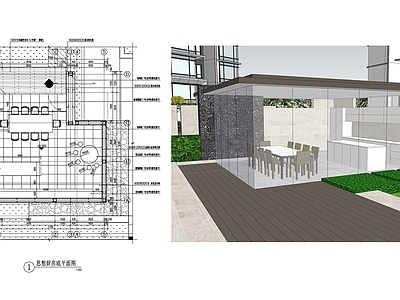 室外思想厨房详图 施工图 建筑通用节点