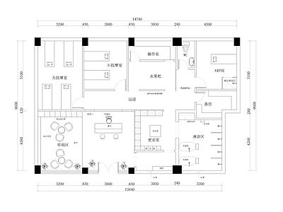 SPA会所装修图 施工图