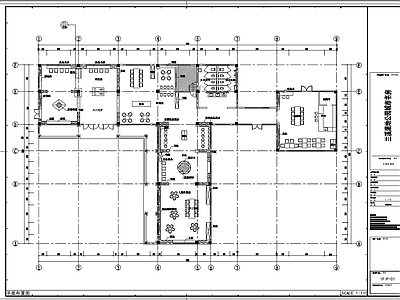 湿地公园城市书房室内装修 施工图